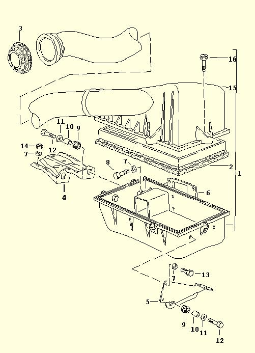 Air Filter Housing and Air Flow Sensor - Removal and Installation
