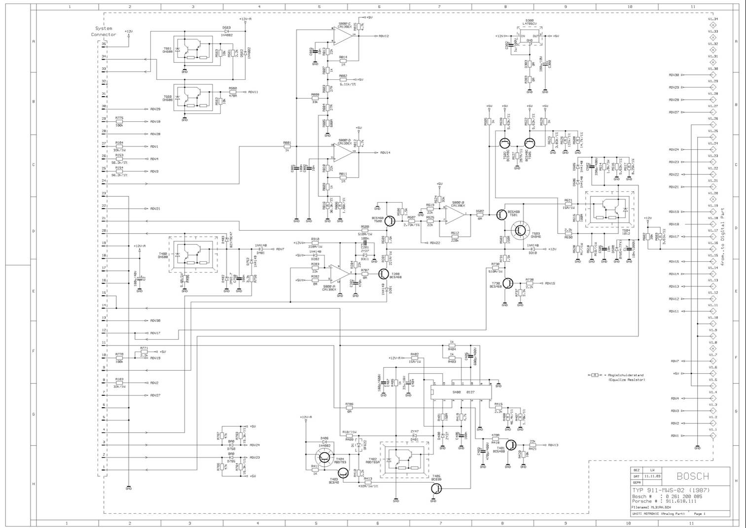 DME Wiring Diagram - Normally Aspirated 944