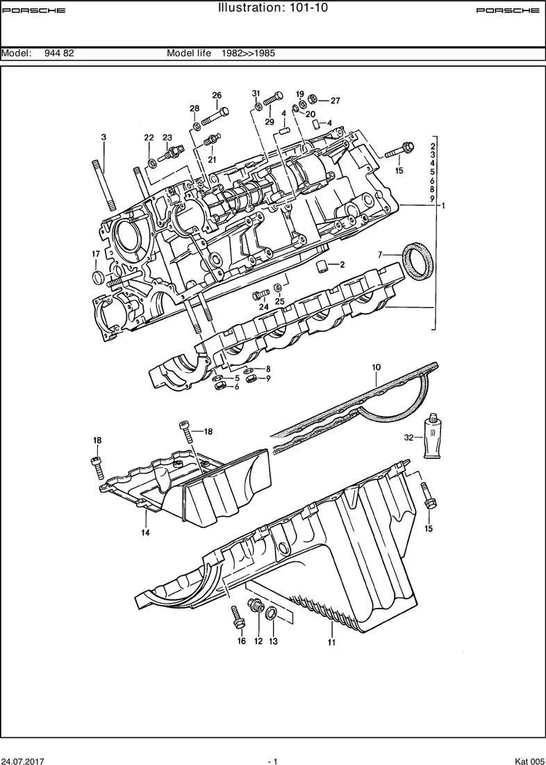 Crankcase diagram