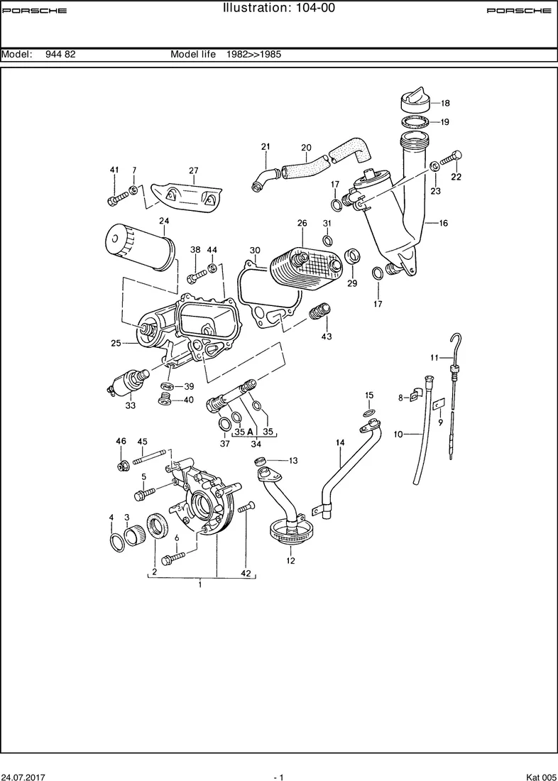 Engine lubrication diagram