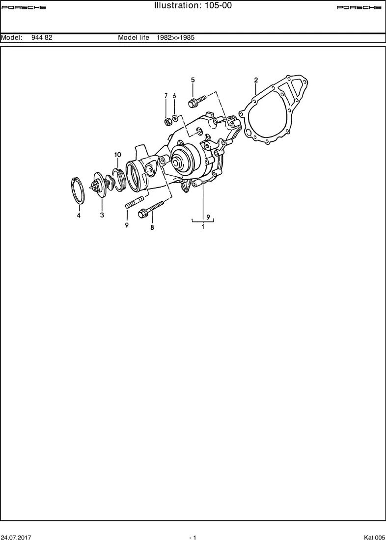 Water pump diagram