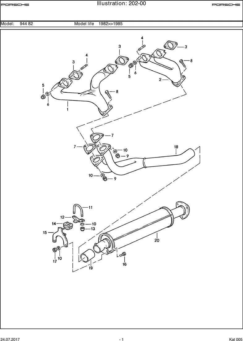 Exhaust system diagram
