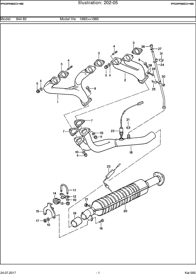 Exhaust system diagram