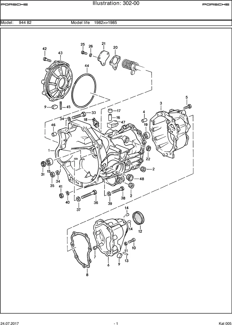 Replacement transmission diagram