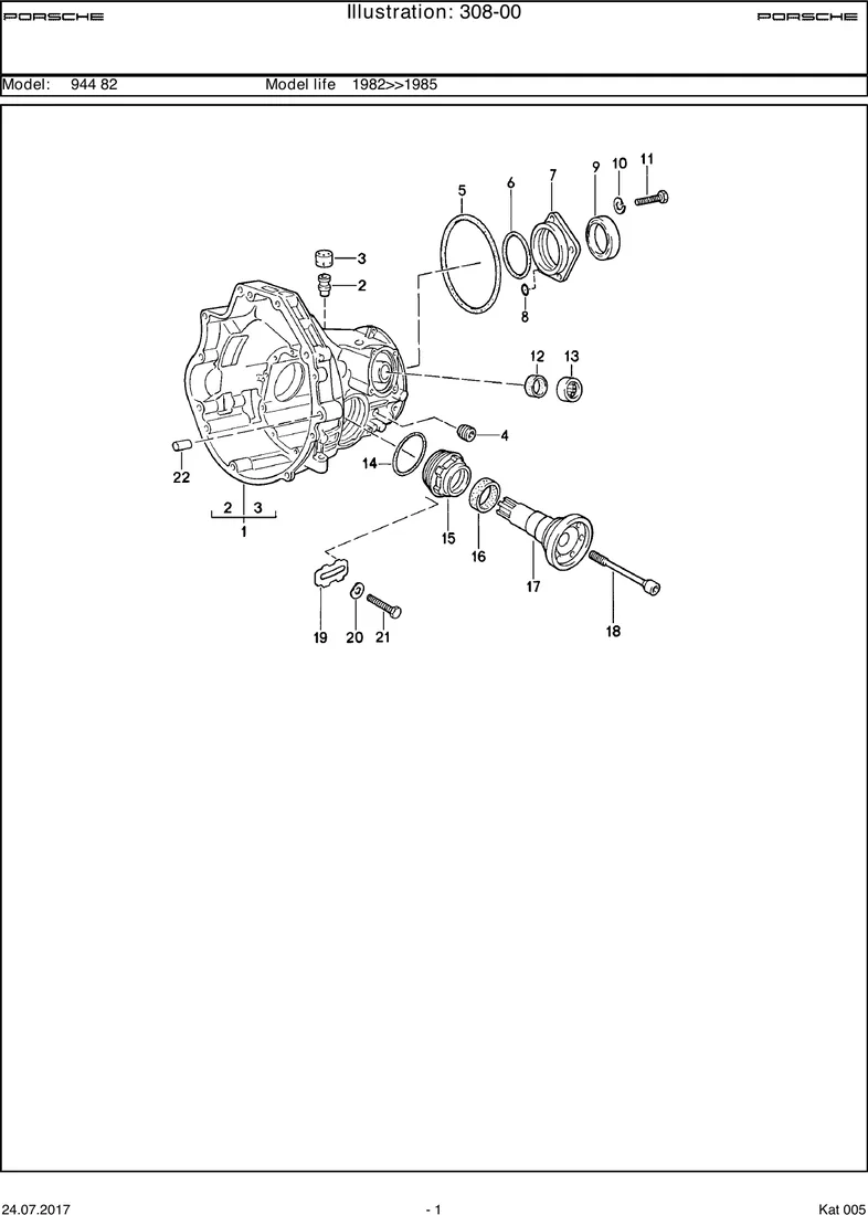 Replacement transmission diagram