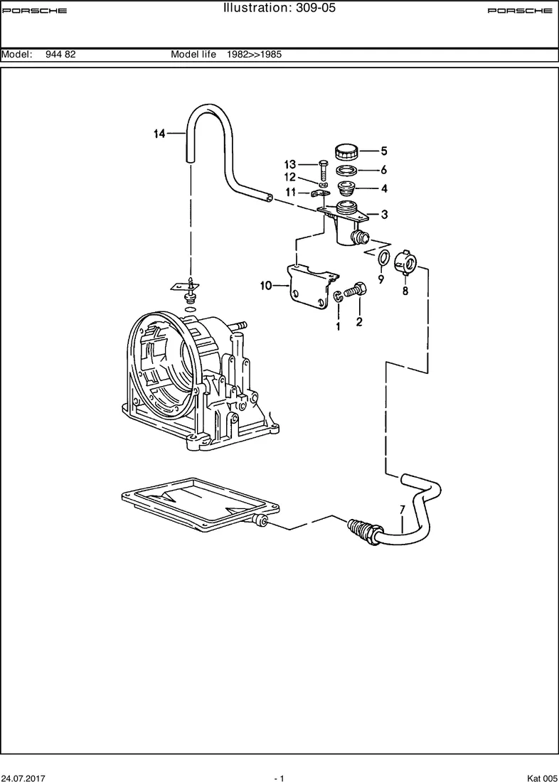 Oil inlet diagram