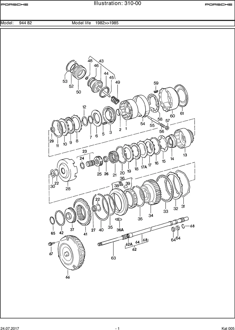 Transmission parts diagram
