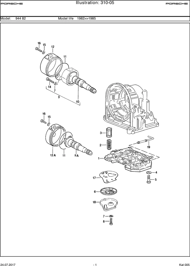 Slide-valve gearbox diagram