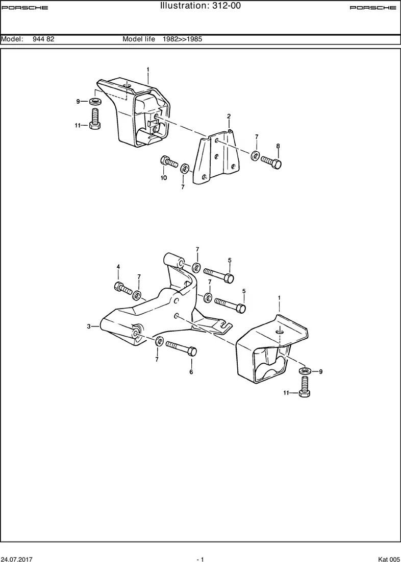 Transmission suspension diagram