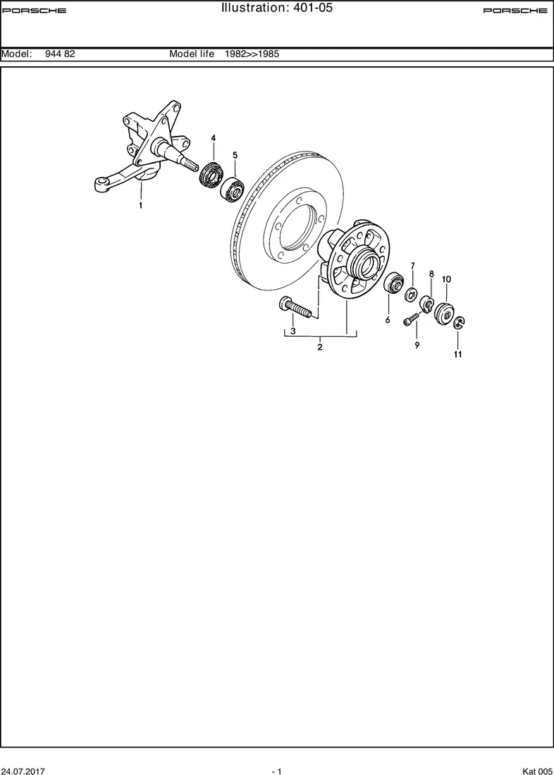 Steering knuckle diagram