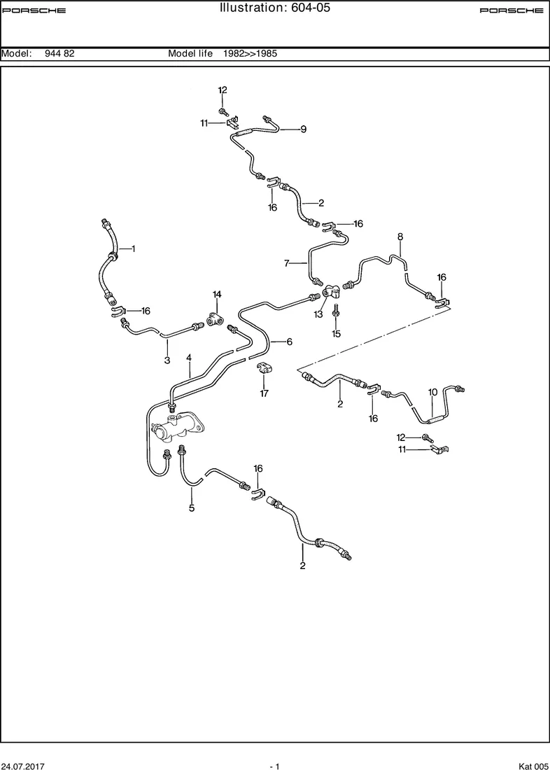 Brake lines diagram
