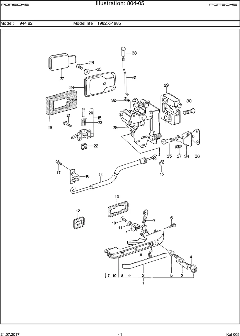 Installation parts diagram