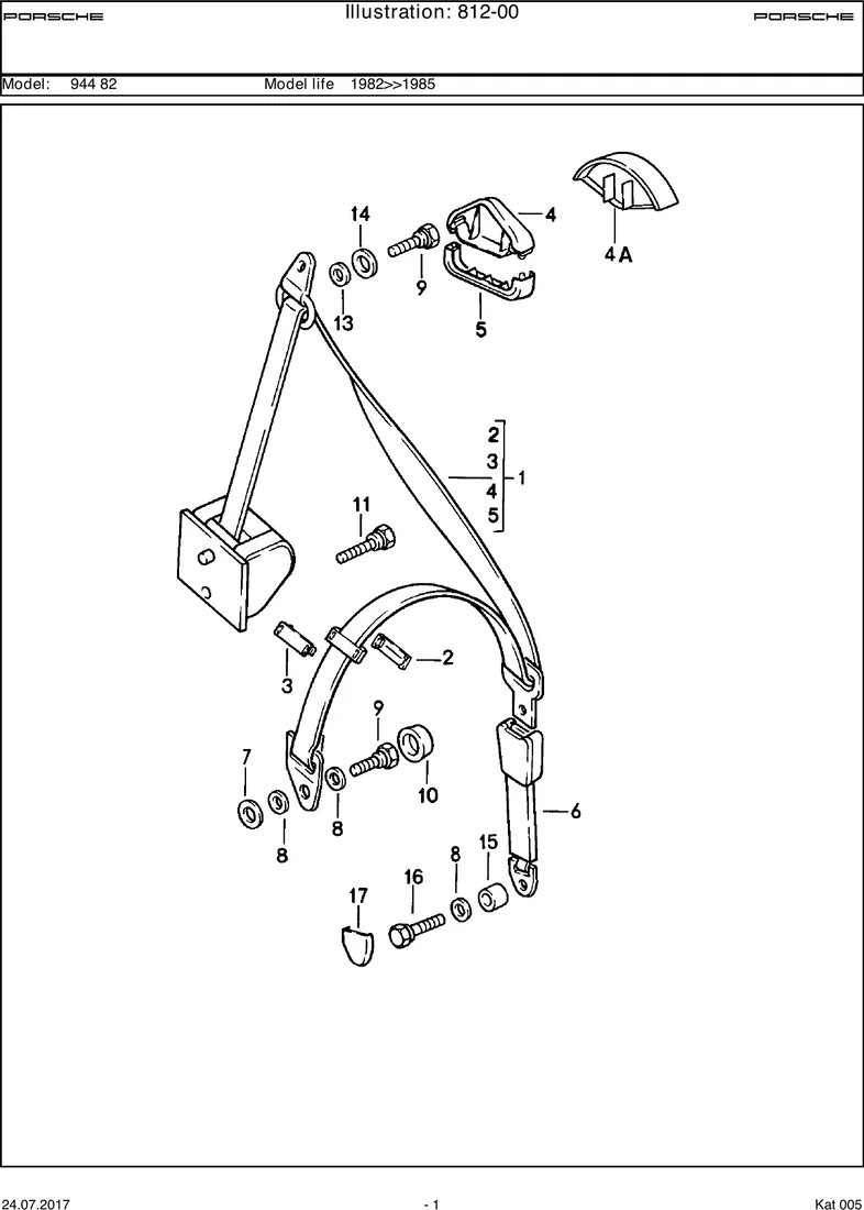 Seat belt diagram