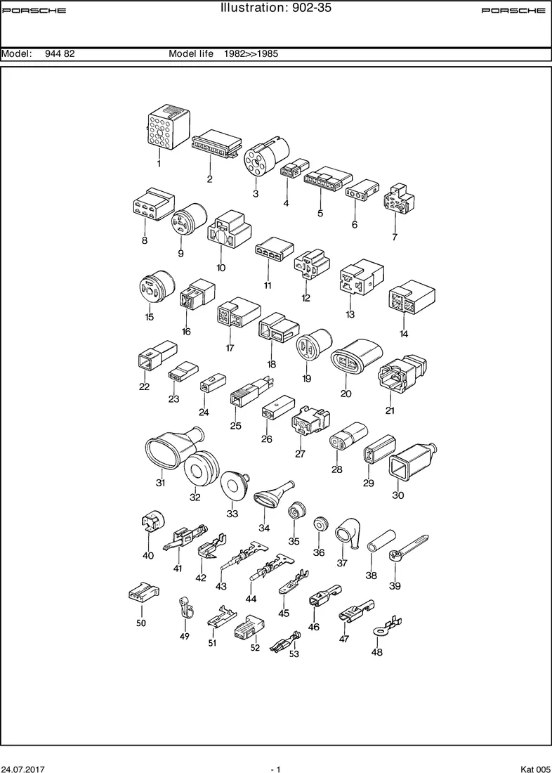 Push-on connector diagram