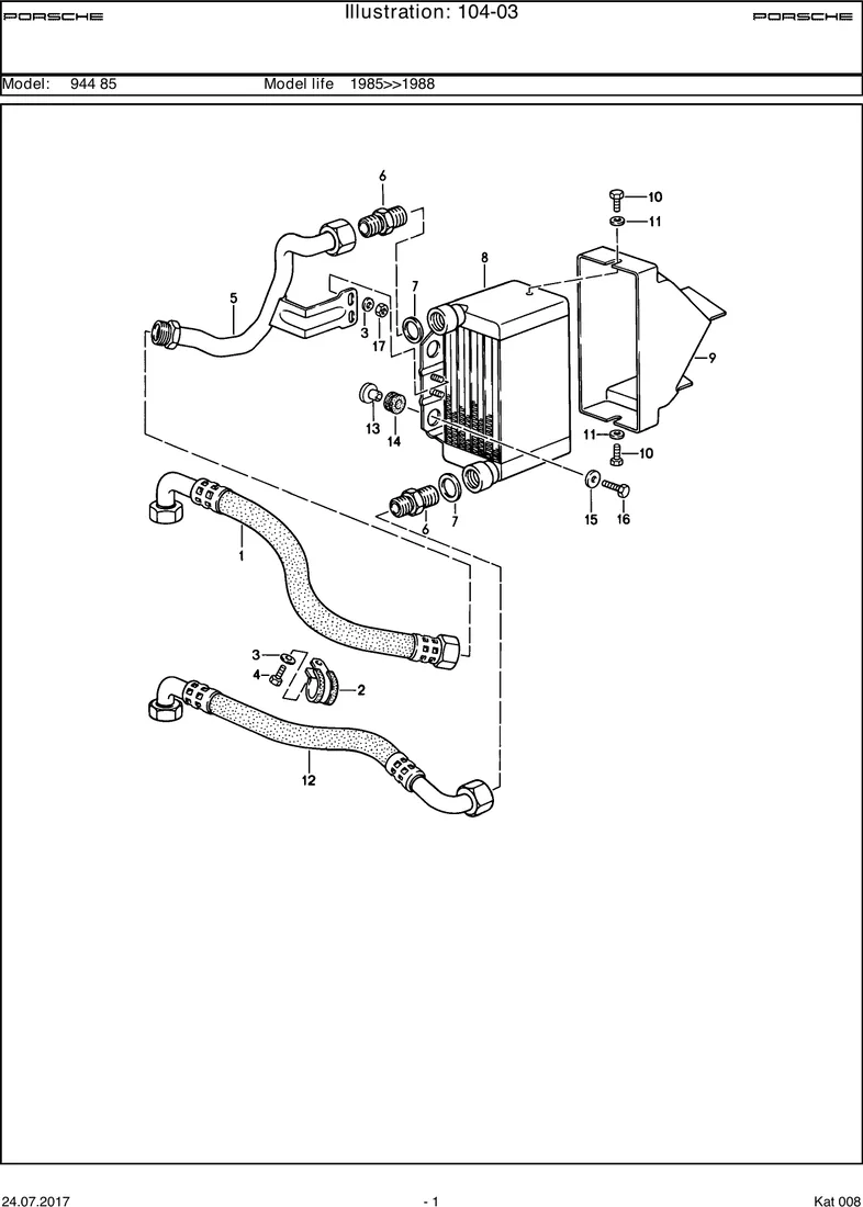 Oil cooling                                        M44.50/51 diagram