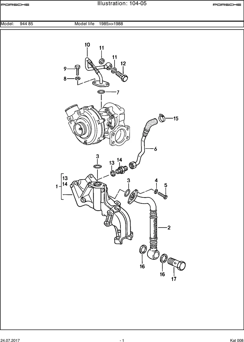 Engine lubrication                                 M44.50/51 diagram