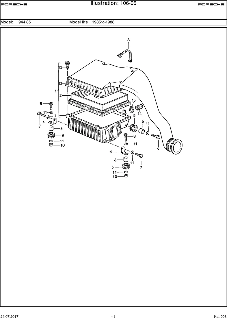 Air cleaner system                                 M44.50/51 diagram