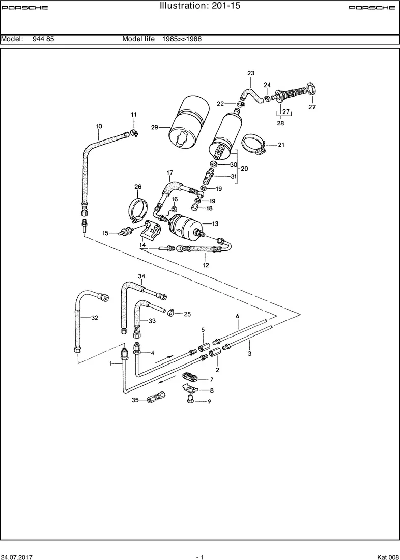 Fuel system                                        M44.40 diagram