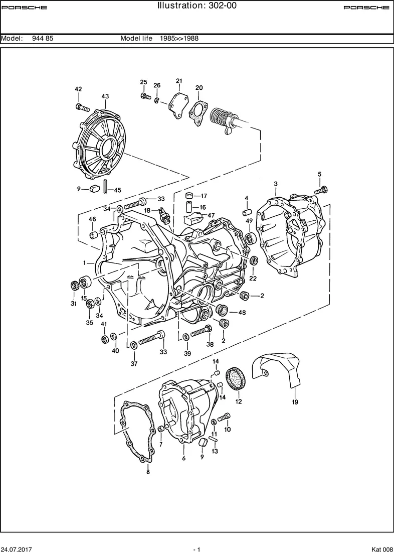 Replacement transmission diagram
