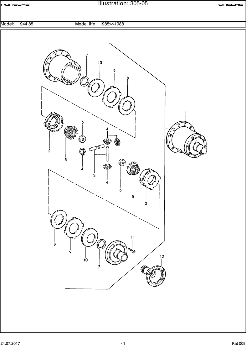 Limited-slip differential                          M220 diagram