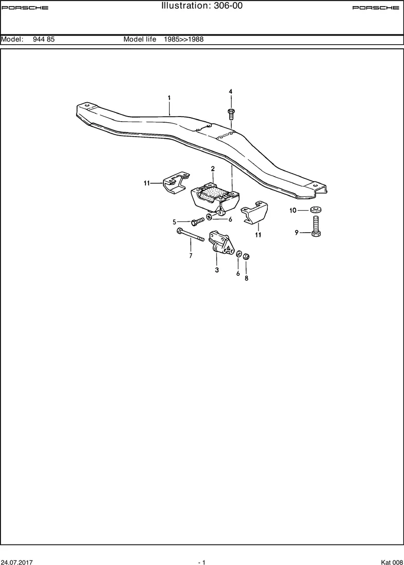 Transmission suspension diagram