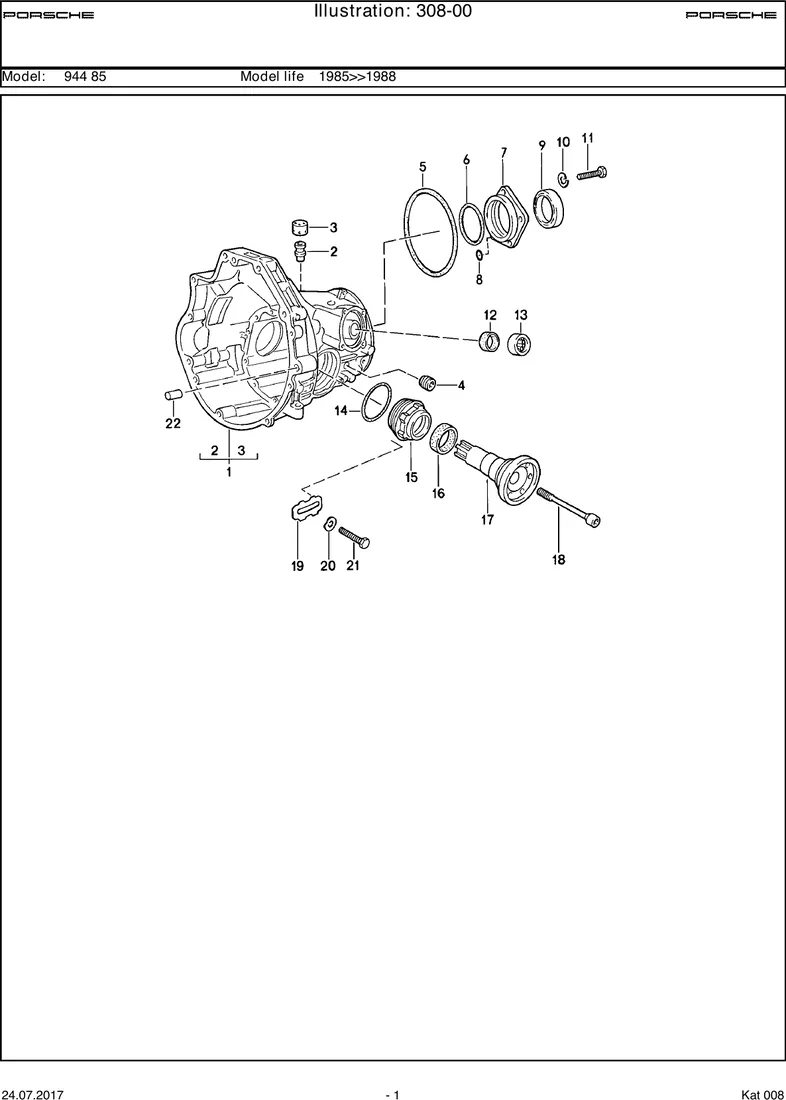 Replacement transmission diagram