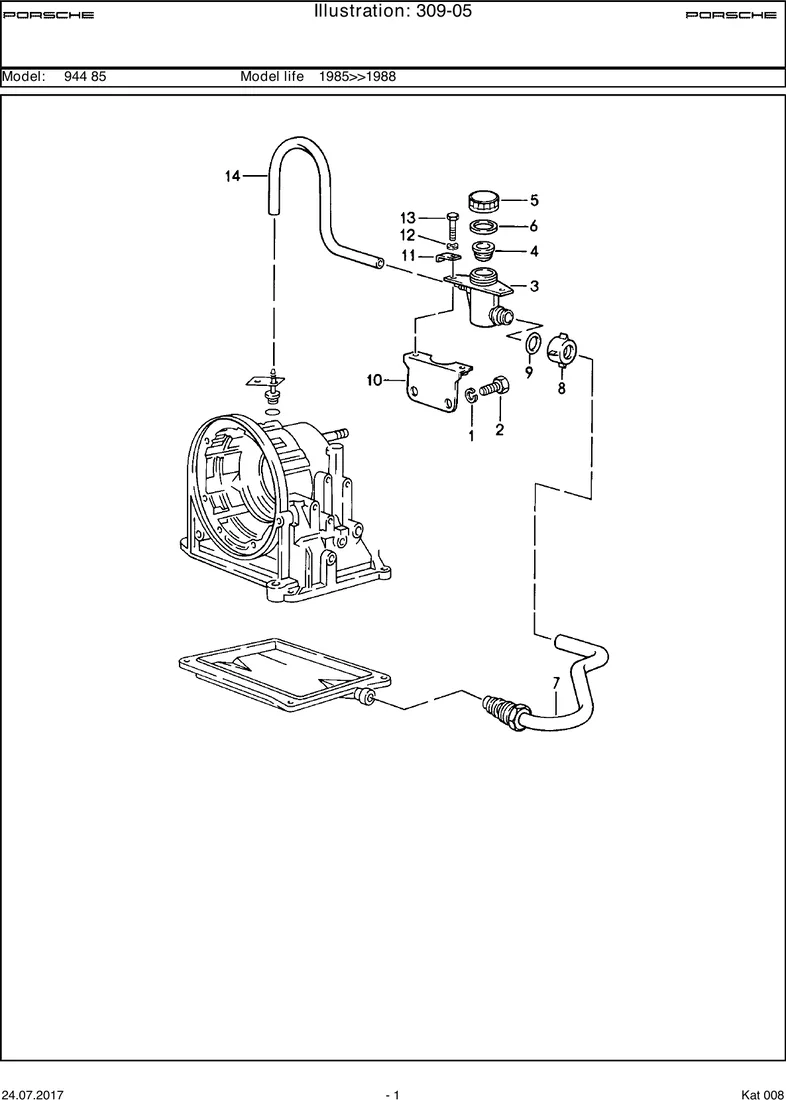 Oil inlet diagram