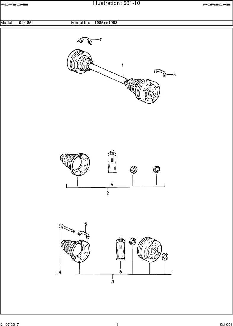 Drive shaft diagram