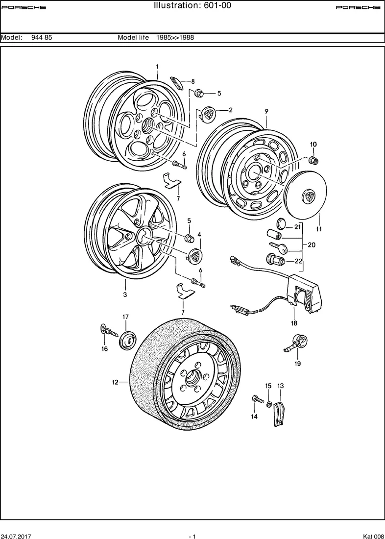 Disc wheel                           -86 diagram