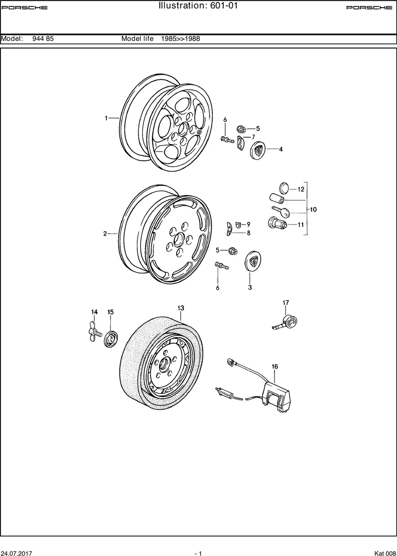 Disc wheel                           87- diagram
