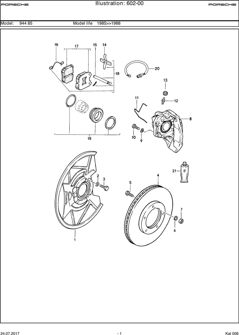 Disc brake                                         944,944S diagram