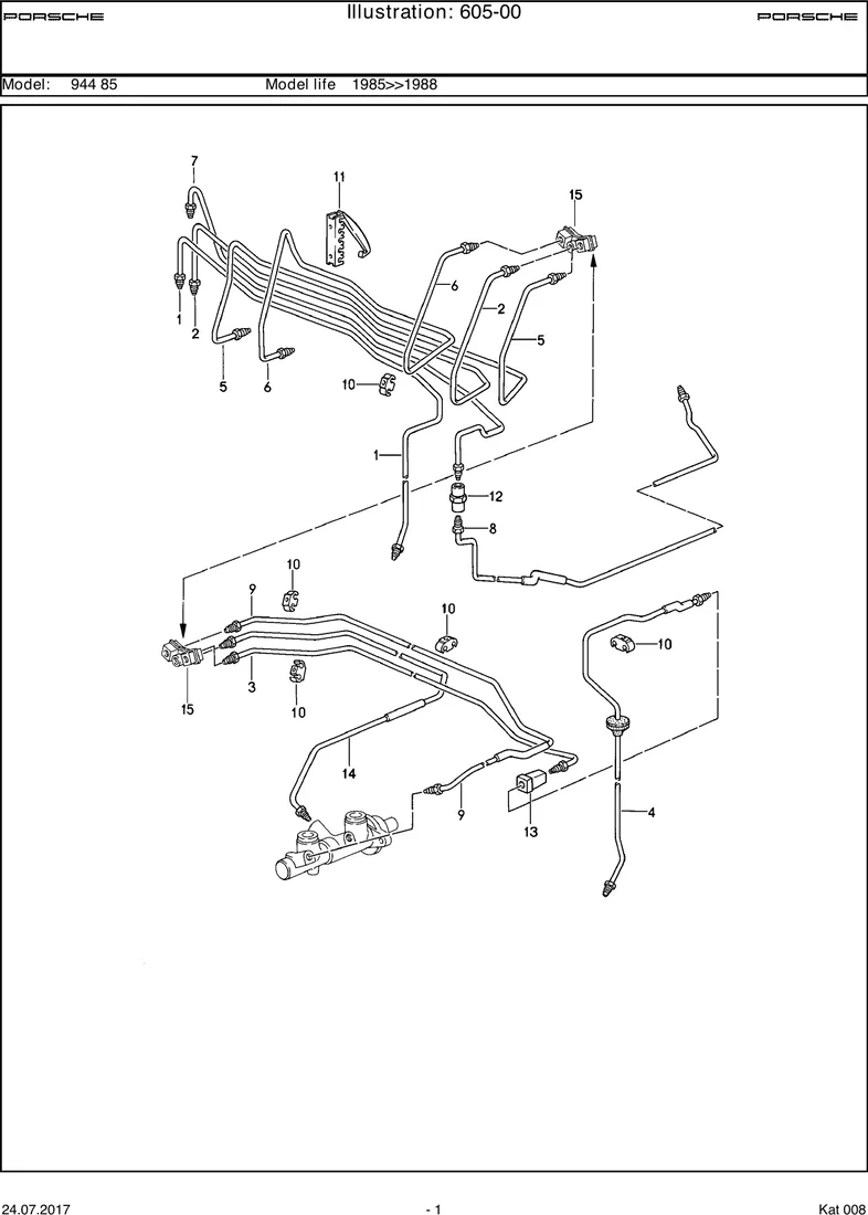Brake lines                                        M593 diagram