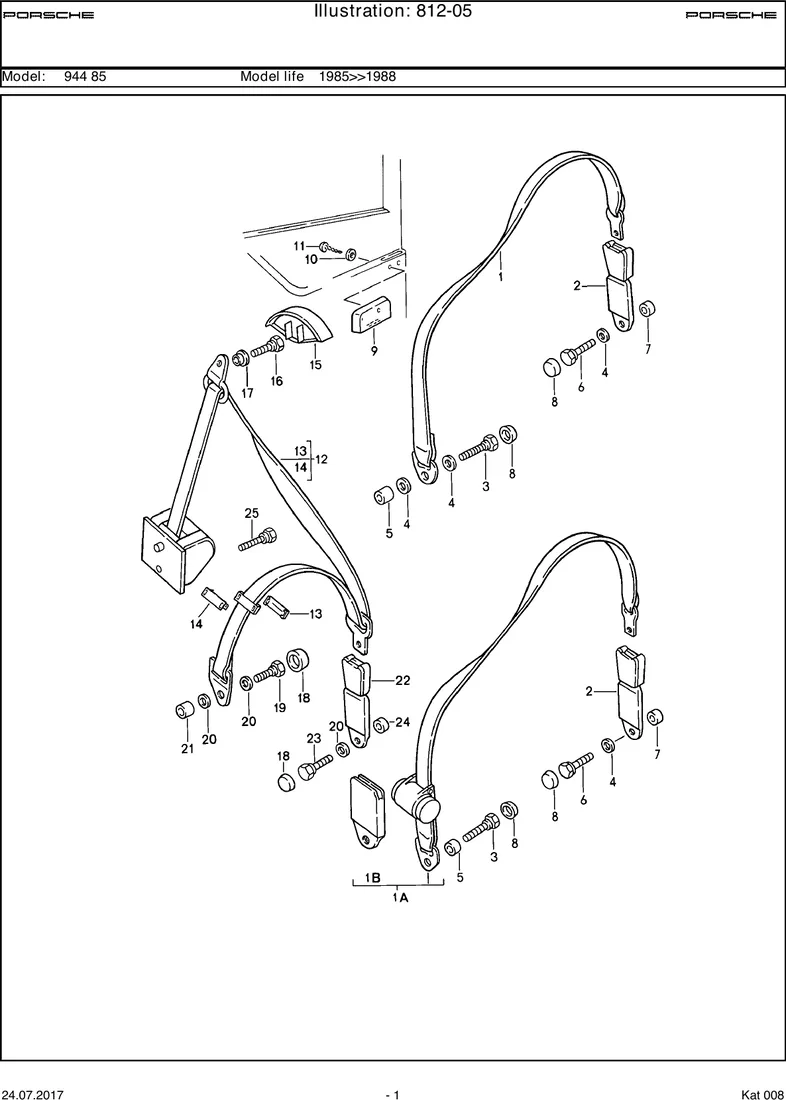 Seat belt diagram