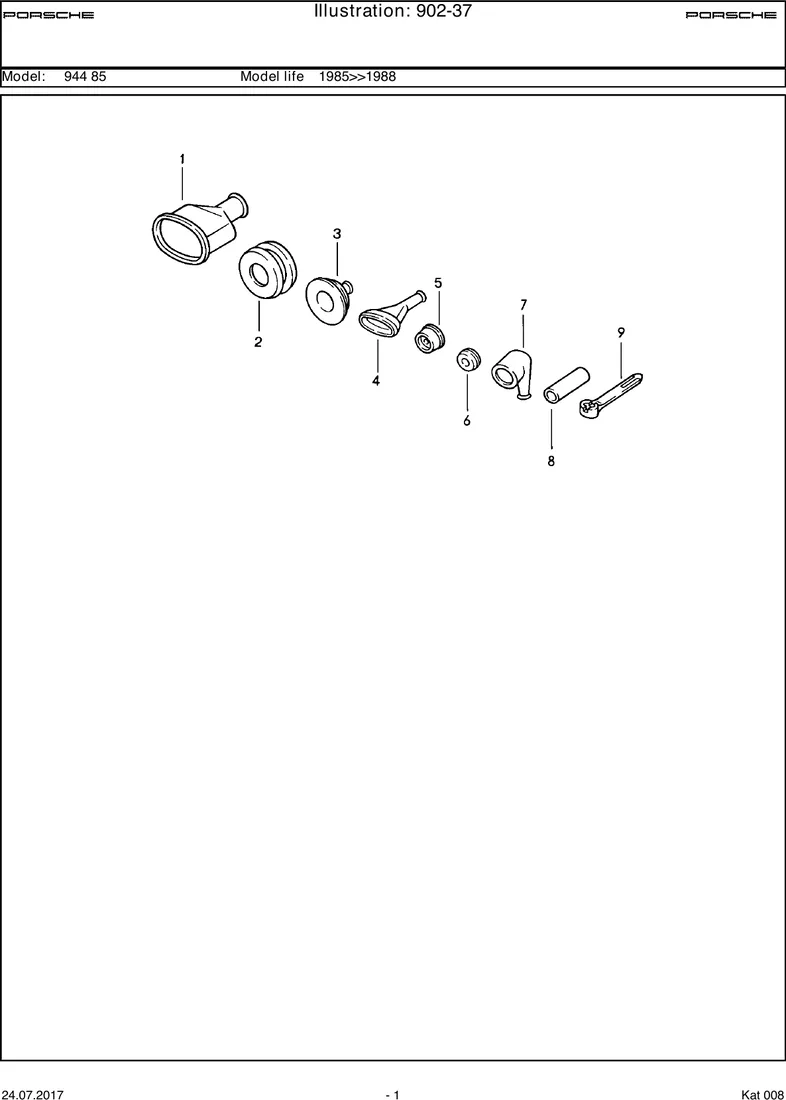 Protective grommet diagram