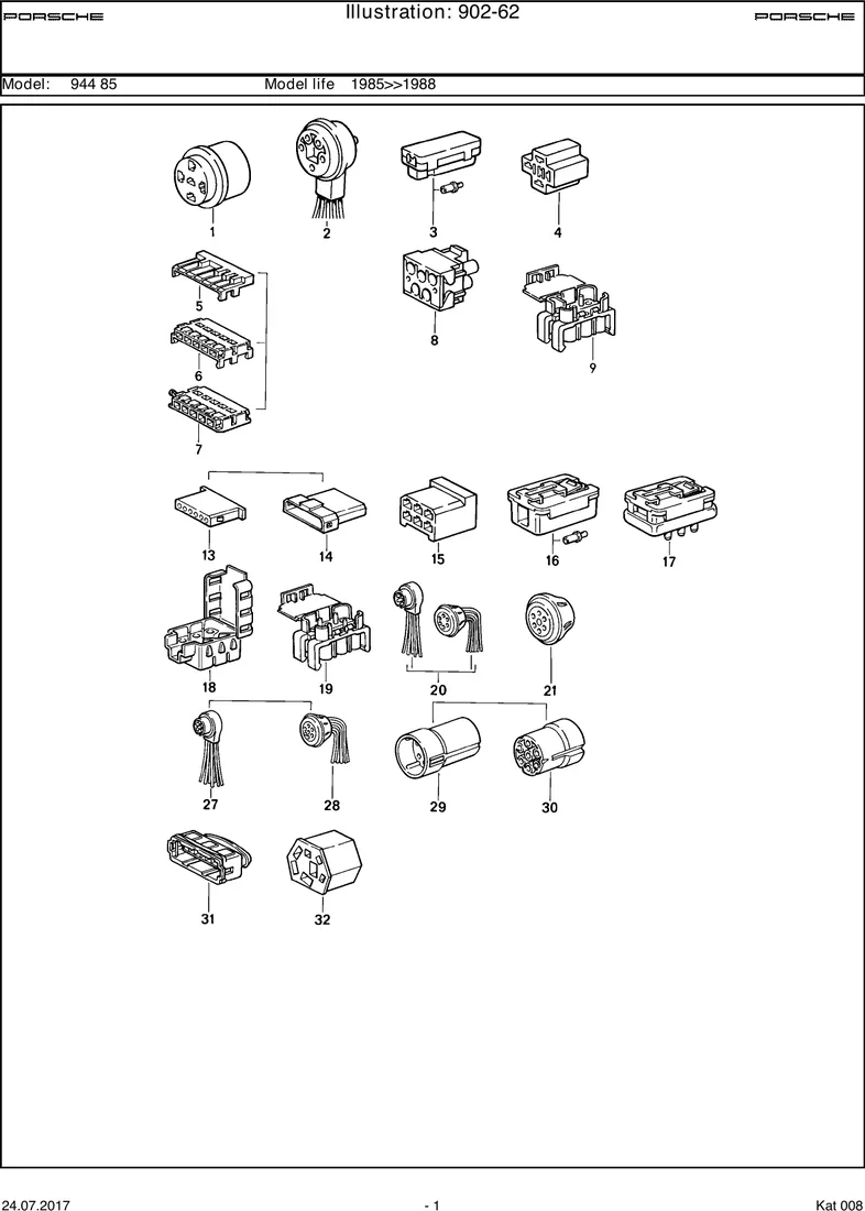 Connector housing diagram