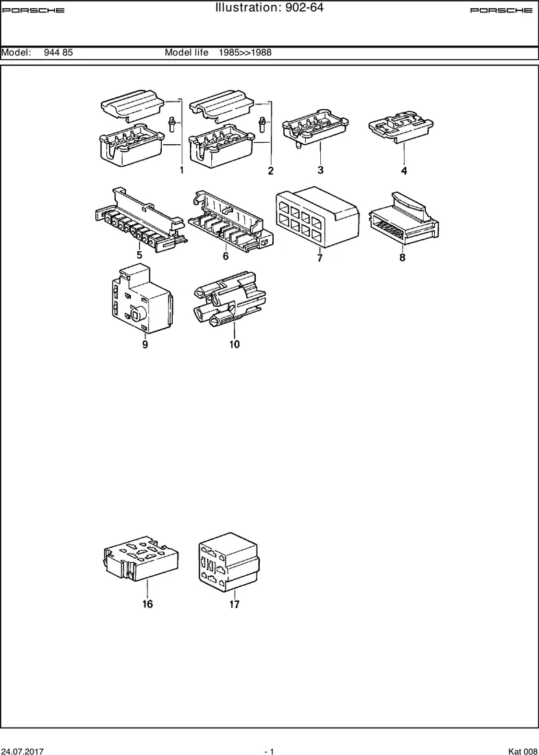 Connector housing diagram