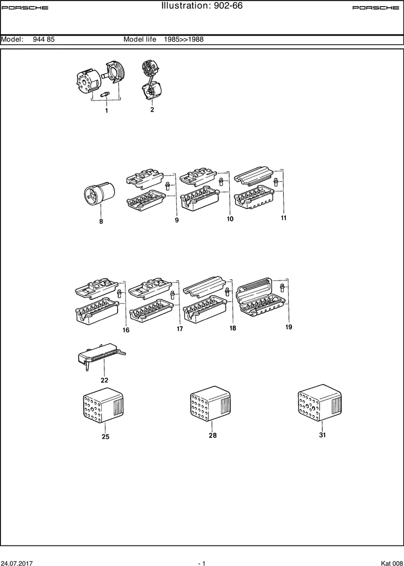 Connector housing diagram