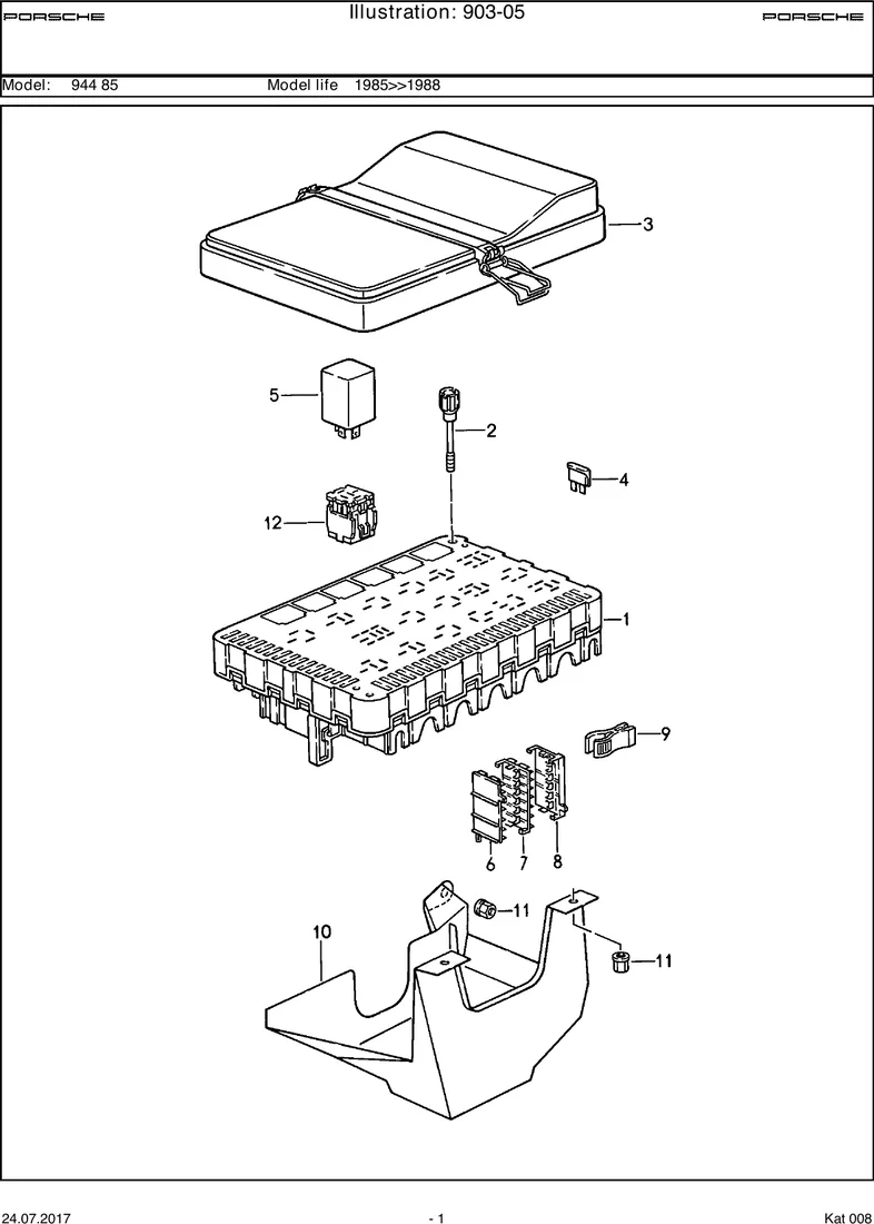 Central electrical system diagram