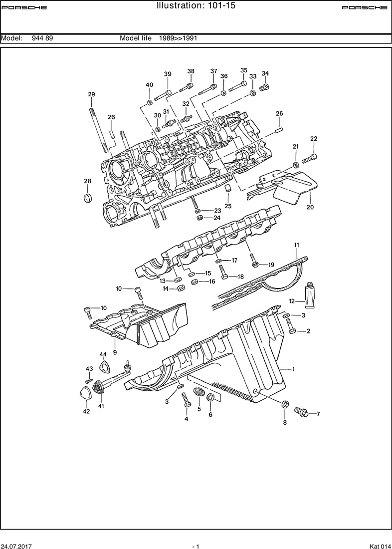 Crankcase diagram