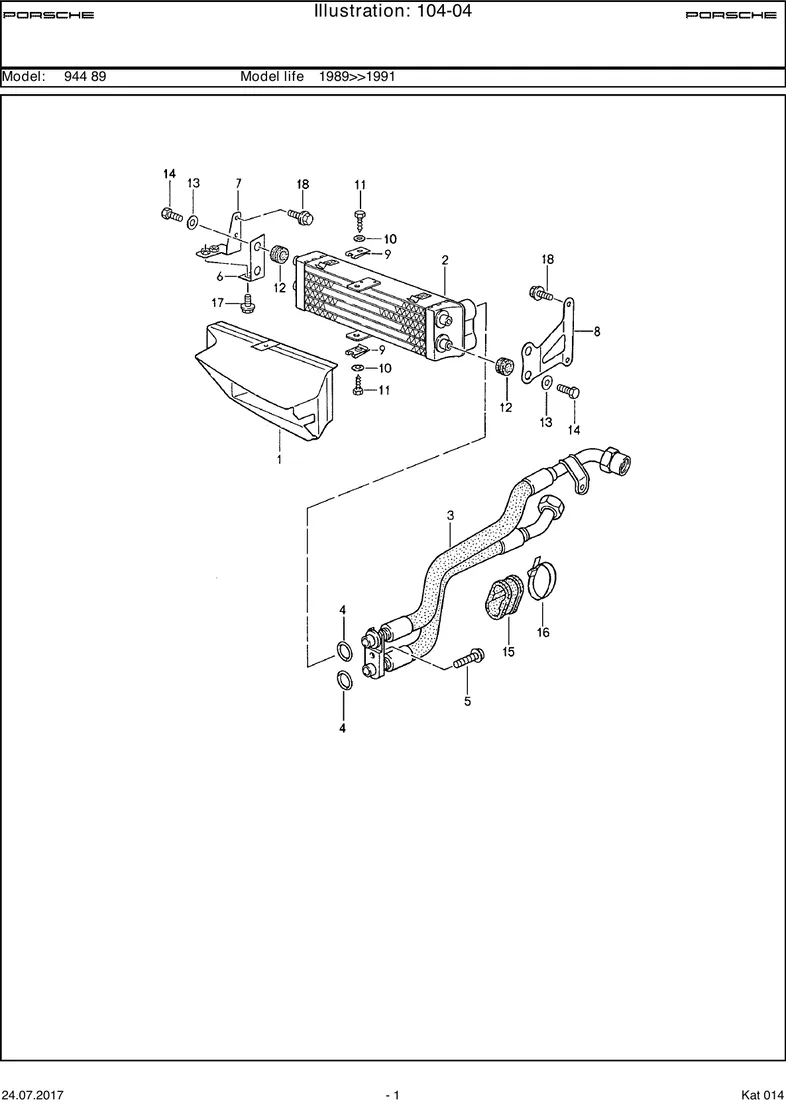 Oil cooling                                        M44.41 diagram