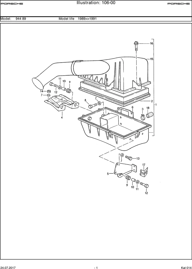 Air cleaner system                                 M44.11/12 diagram
