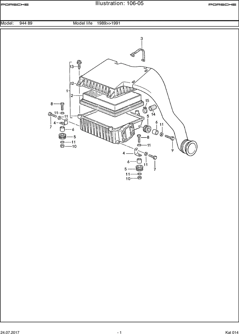 Air cleaner system                                 M44.52 diagram