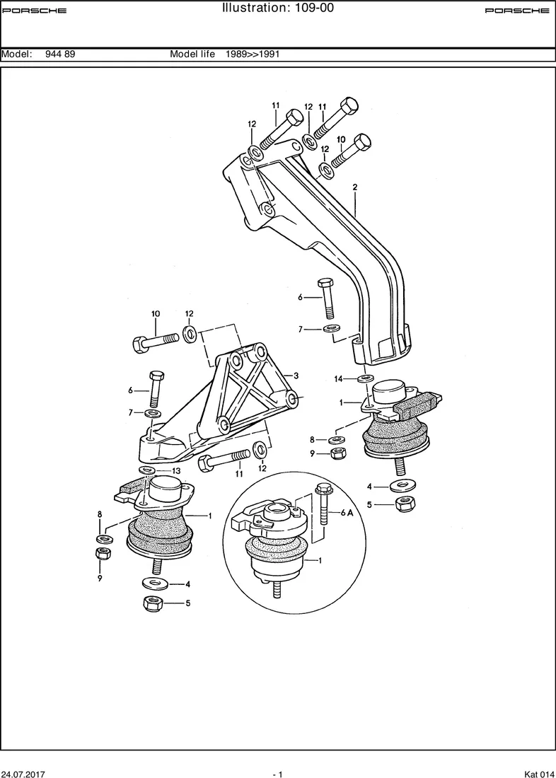 Engine suspension                                  M44.11/12/41 diagram