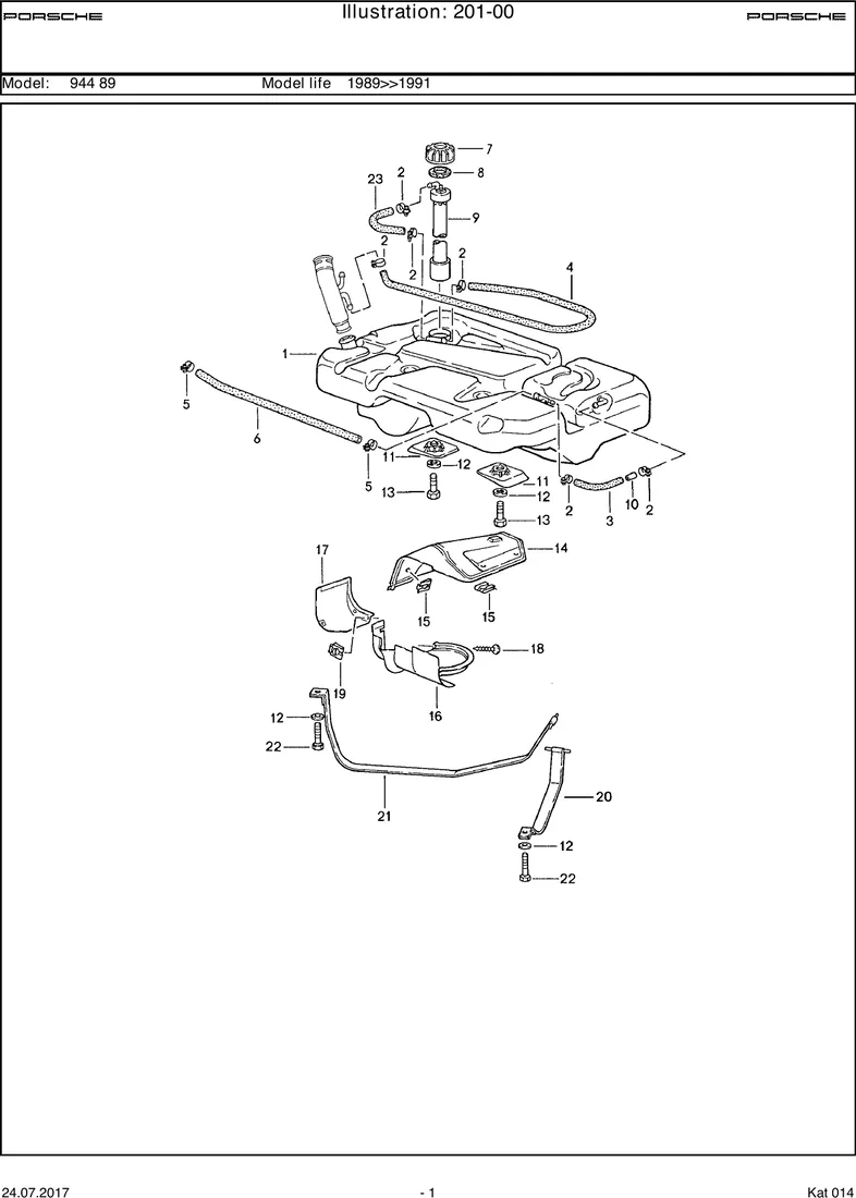 Fuel tank diagram