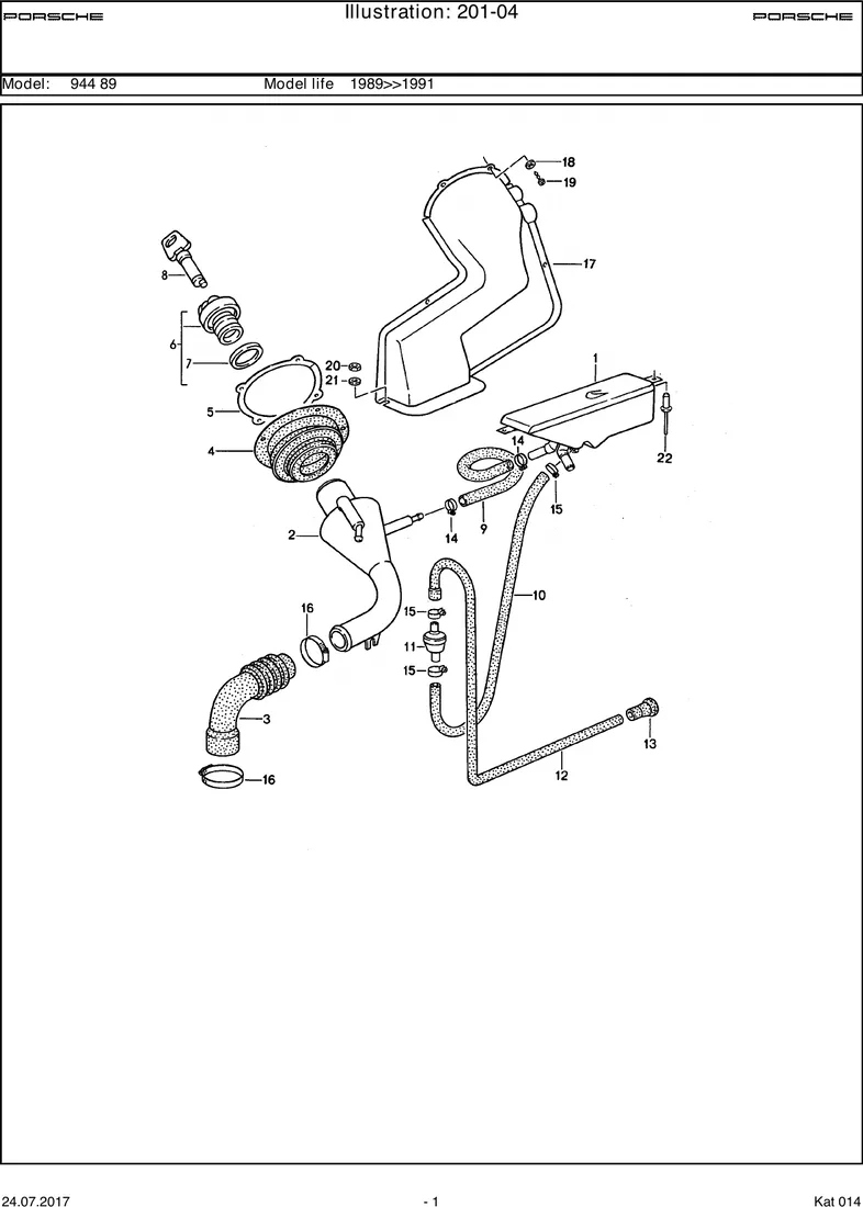 Filler neck                                        CABRIO diagram