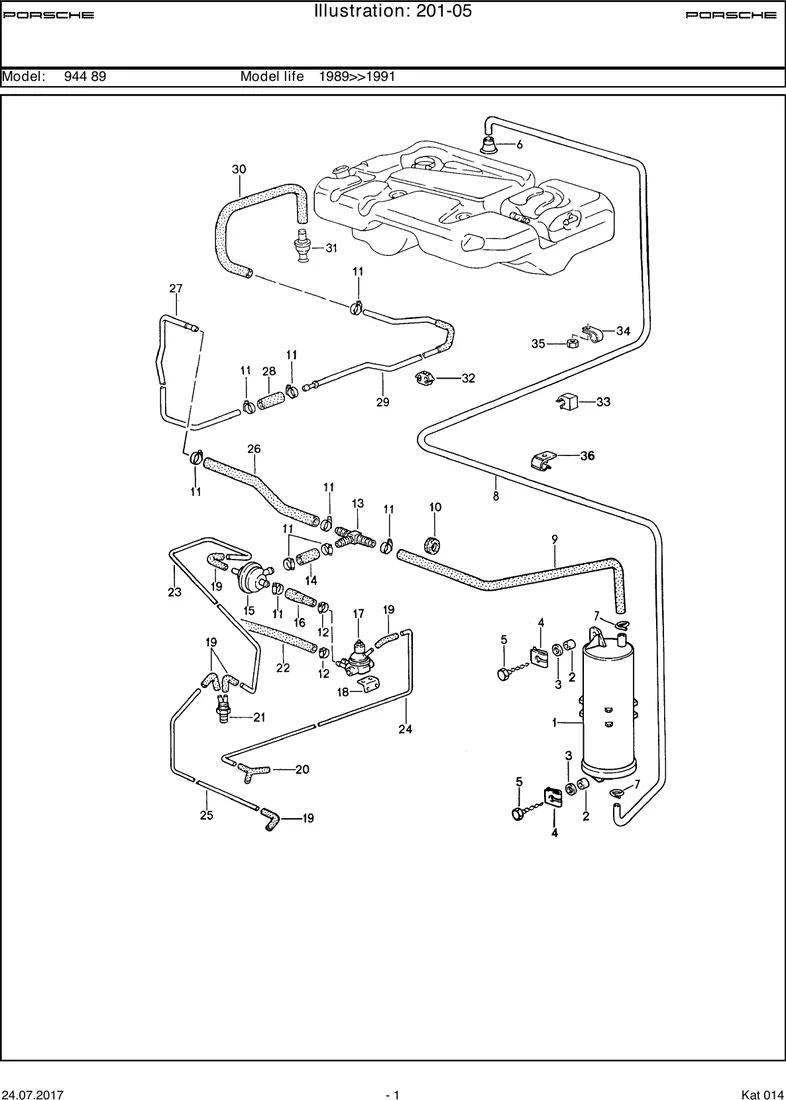 Carbon canister                                    COUPE diagram