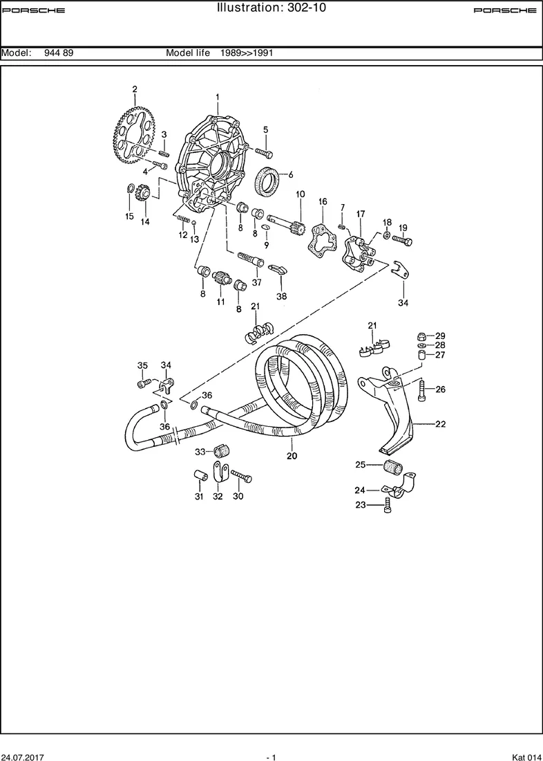 Oil cooling diagram