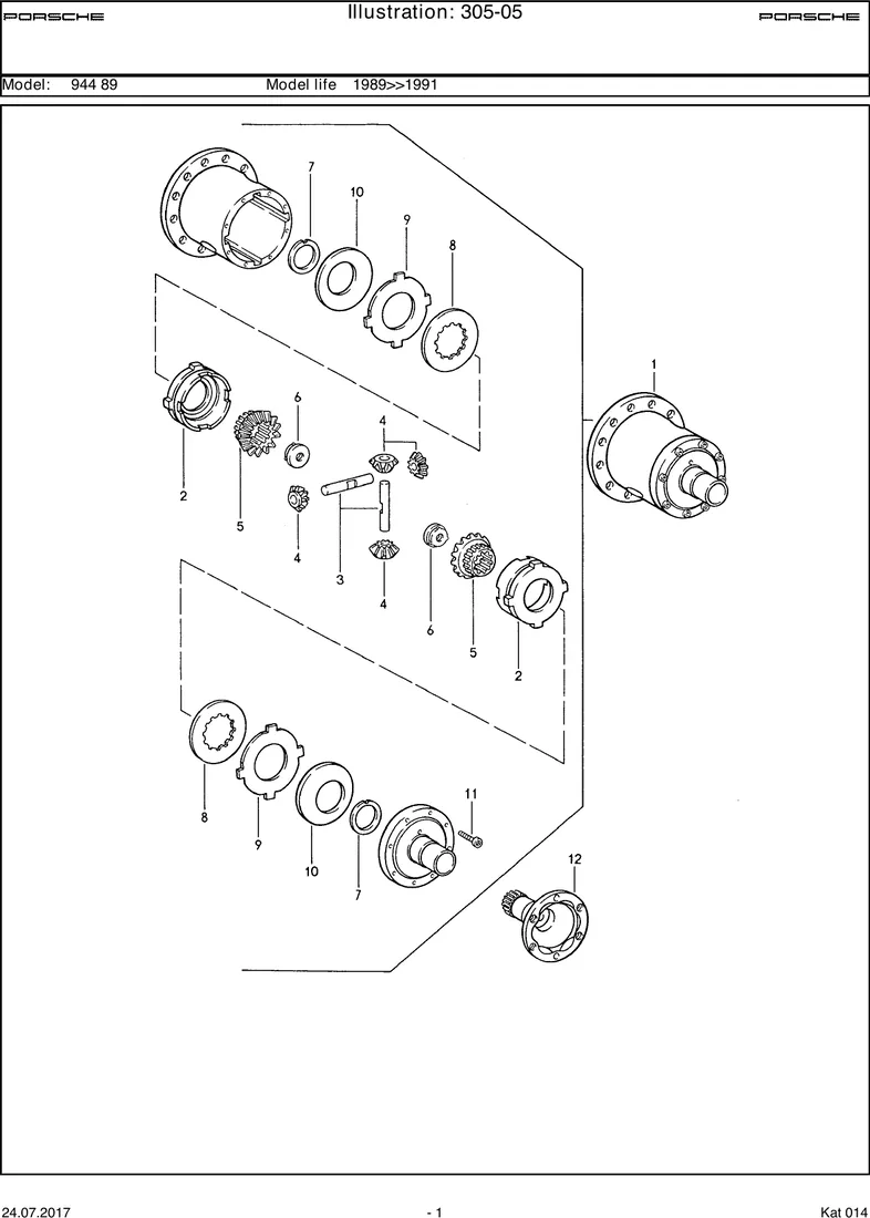 Limited-slip differential                          M220 diagram