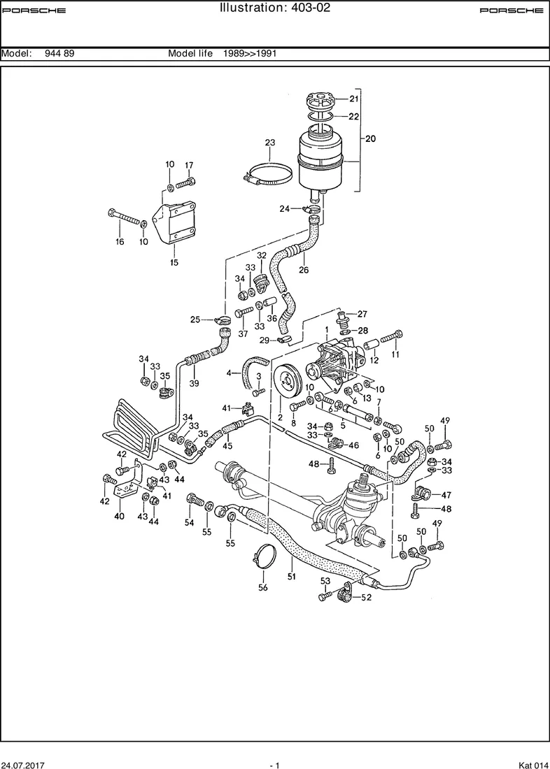 Power steering diagram