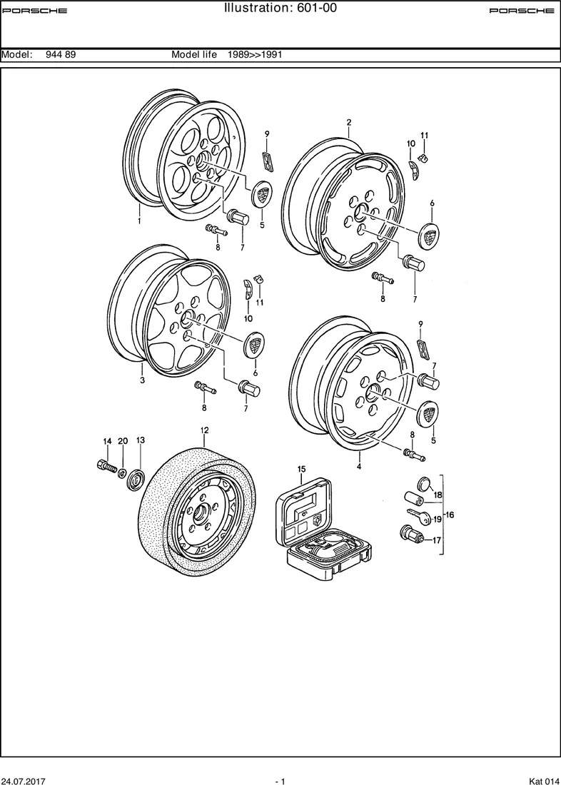Disc wheel diagram